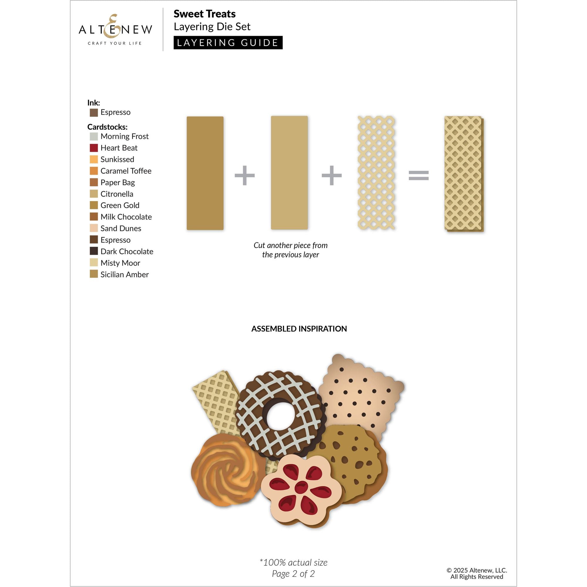 Altenew Sweet Treats Layering Dies alt10924 layering guide 2