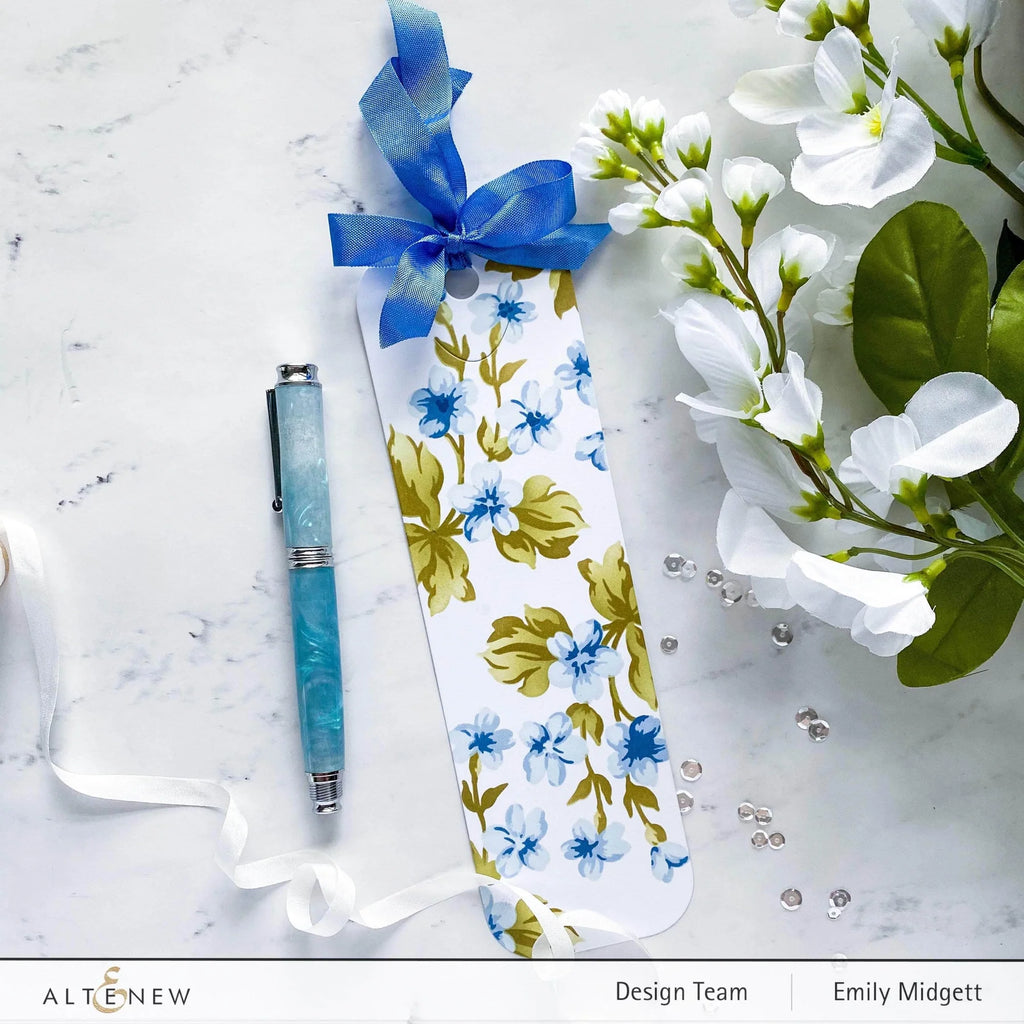 Altenew Tall Tale Bookmark Die alt4955 flowers