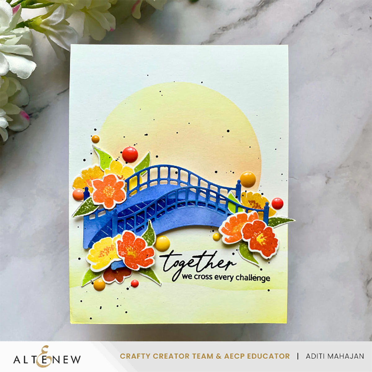 Altenew Tangerine Dream Fresh Dye Ink Pad alt7898 together