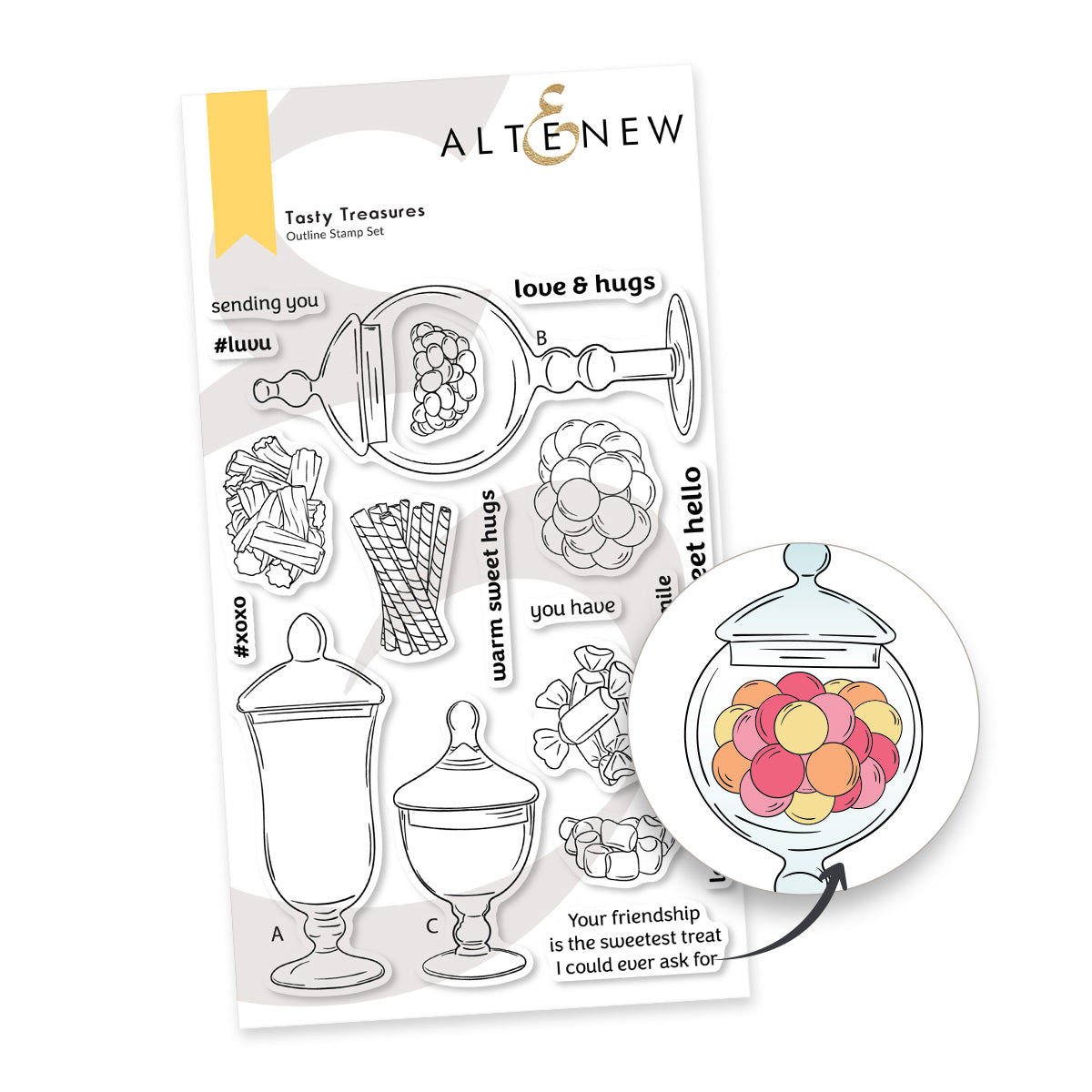 Altenew Tasty Treasures Clear Stamps alt10360