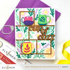 Altenew Tea Potpourri Stencils alt11010 cup of cozy card