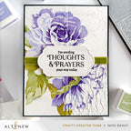 Altenew Textured Blocks 3D Embossing Folder alt11226 flowers