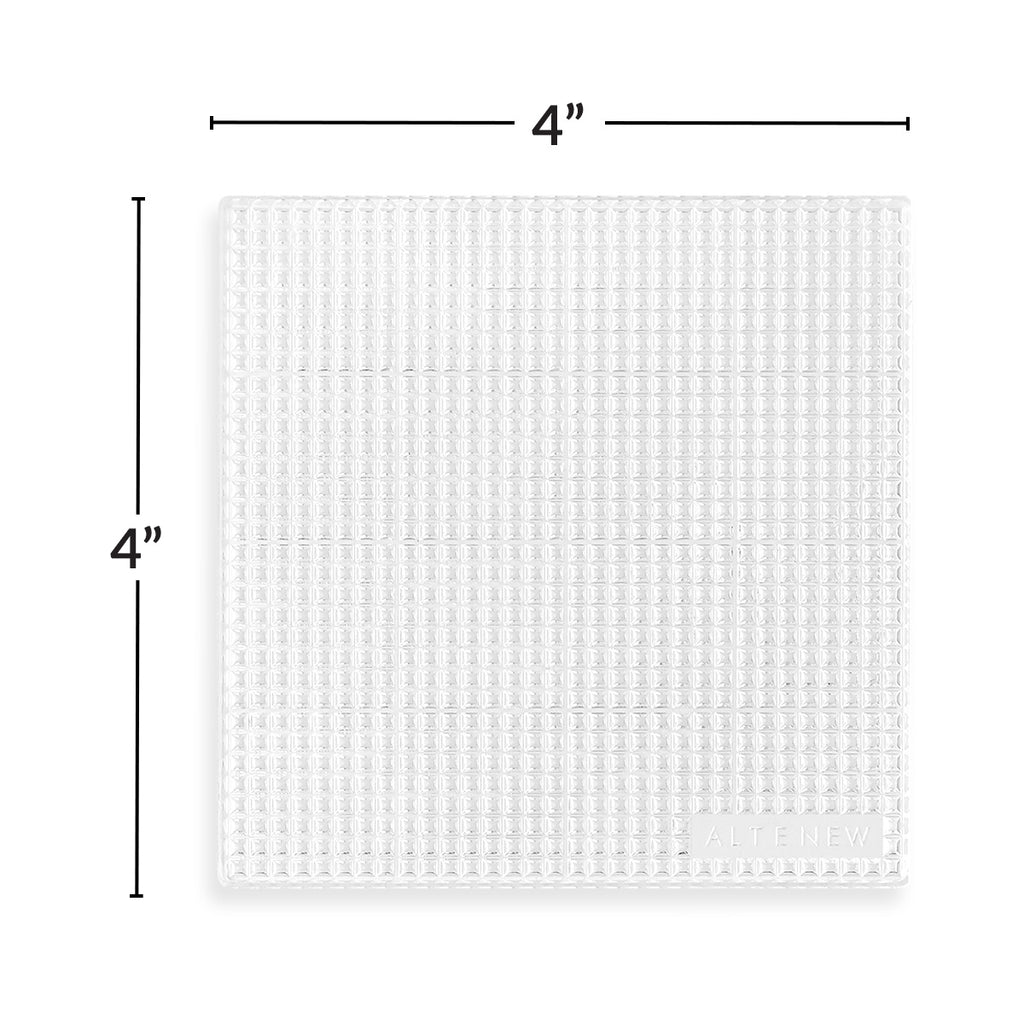 Altenew The Original Sticky Coaster 4 x 4 inches alt10803 measurements