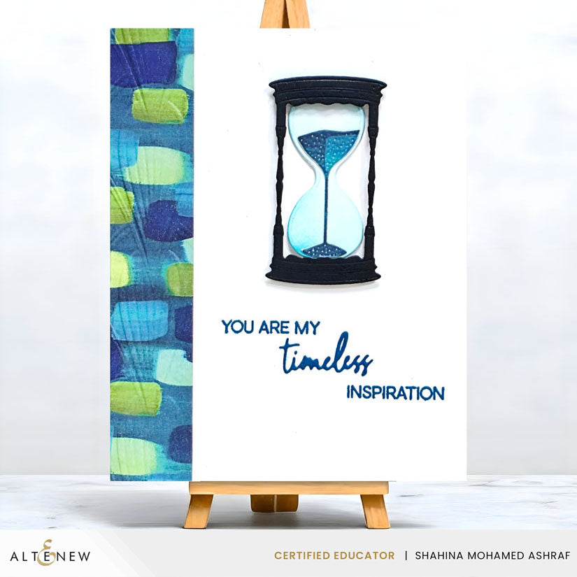 Altenew Timeless Sands Dies alt11217 blue and green