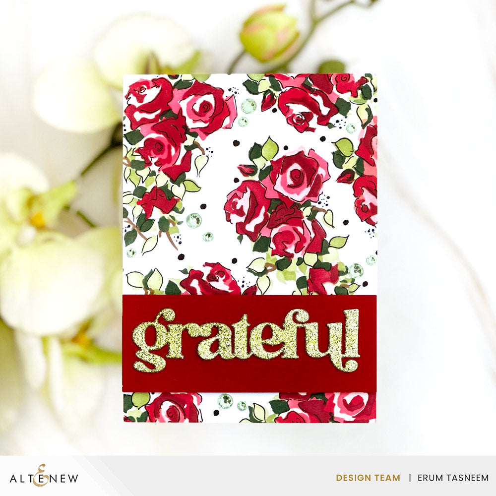 Altenew Timeless Sentiments 3 Holiday Edition Dies alt10398 roses