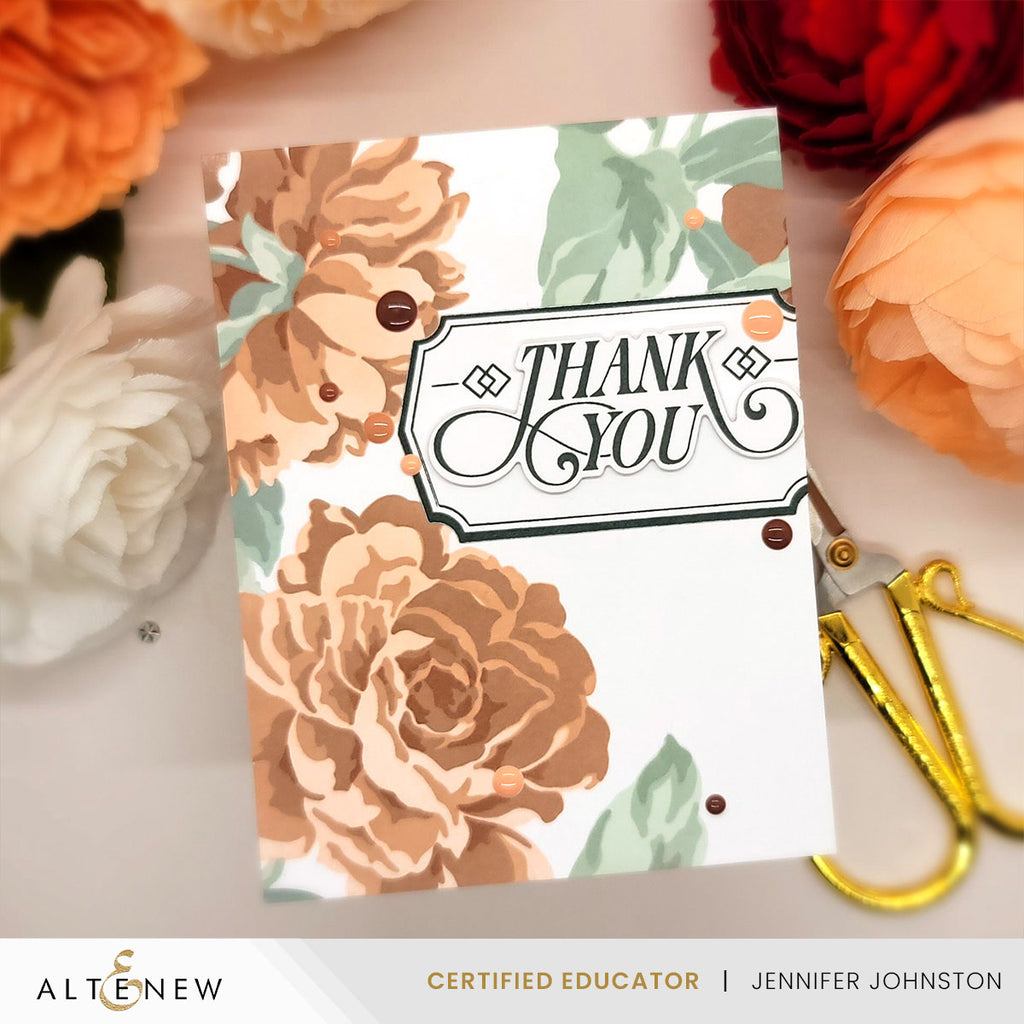 Altenew Toasted Paprika Fresh Dye Ink Pad alt11112 thank  you