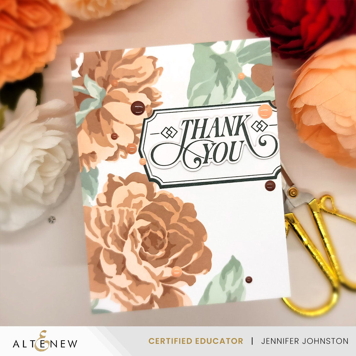 Altenew Toasted Paprika Fresh Dye Ink Pad alt11112 thank  you