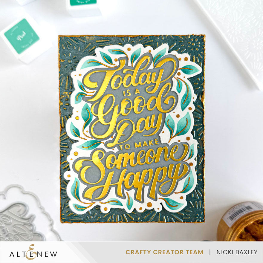 Altenew Today Is a Good Day Dies alt10882 golden