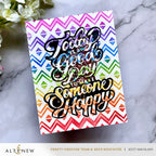 Altenew Today Is a Good Day Stencil and Die Set rainbow