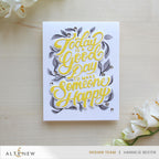 Altenew Today Is a Good Day Stencil and Die Set yellow