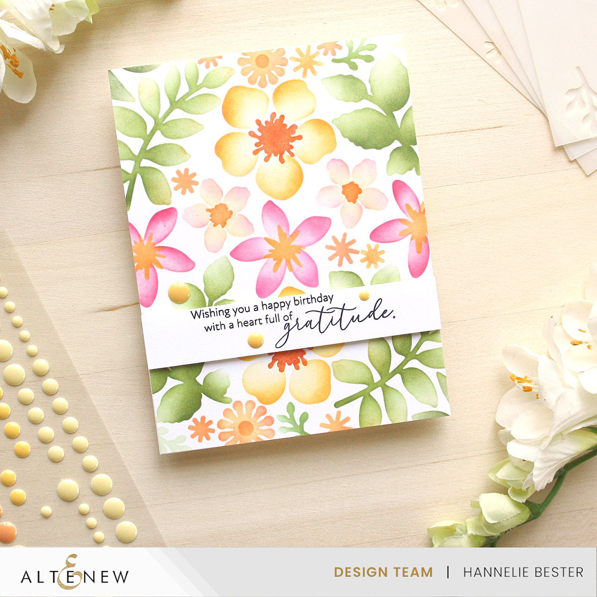 Altenew Tranquil Greetings Dies alt8949