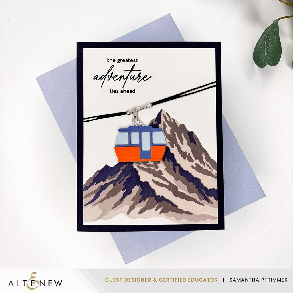 Altenew Tranquil Reflections Fresh Dye Ink Pad Set great adventure card