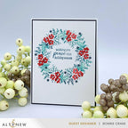 Altenew Tranquility Enamel Dots alt10252 wreath