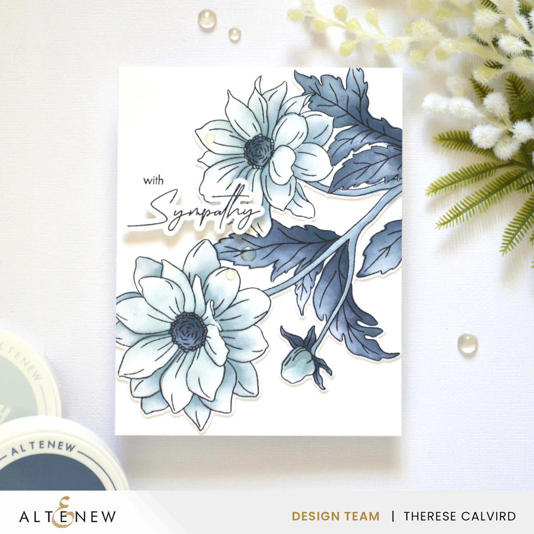 Altenew Tranquility Fresh Dye Ink Mini Cube Set alt8530 sympathy