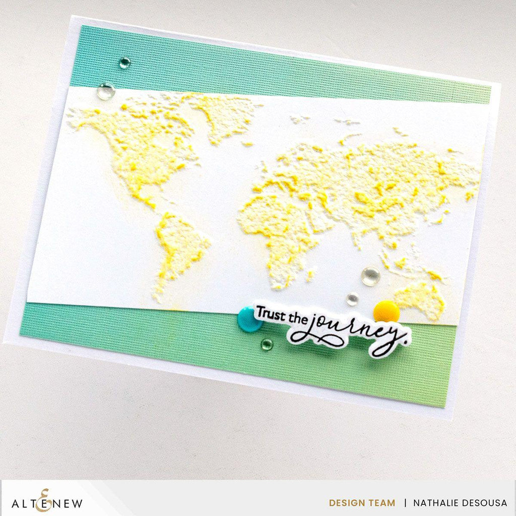 Altenew Traveler's Atlas 3D Embossing Folder alt10308