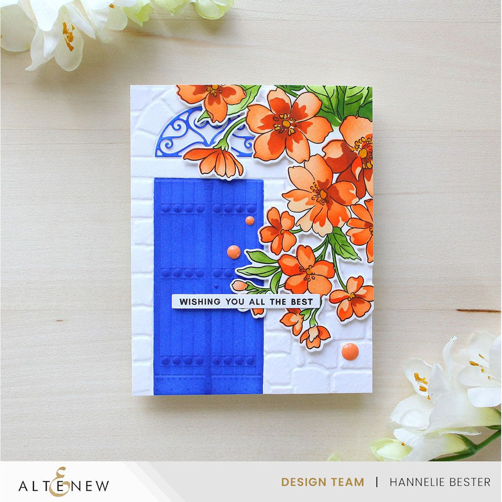 Altenew Tropical Tango Enamel Dots alt10456 all the best