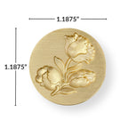 Altenew Tulip Motif Wax Seal Stamp alt10707 dimensions