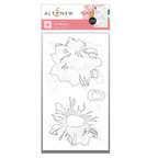 Altenew Twin Blooms Clear Stamp and Stencil Set image 2