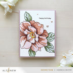 Altenew Twin Blooms Clear Stamp and Stencil Set watercolor bloom