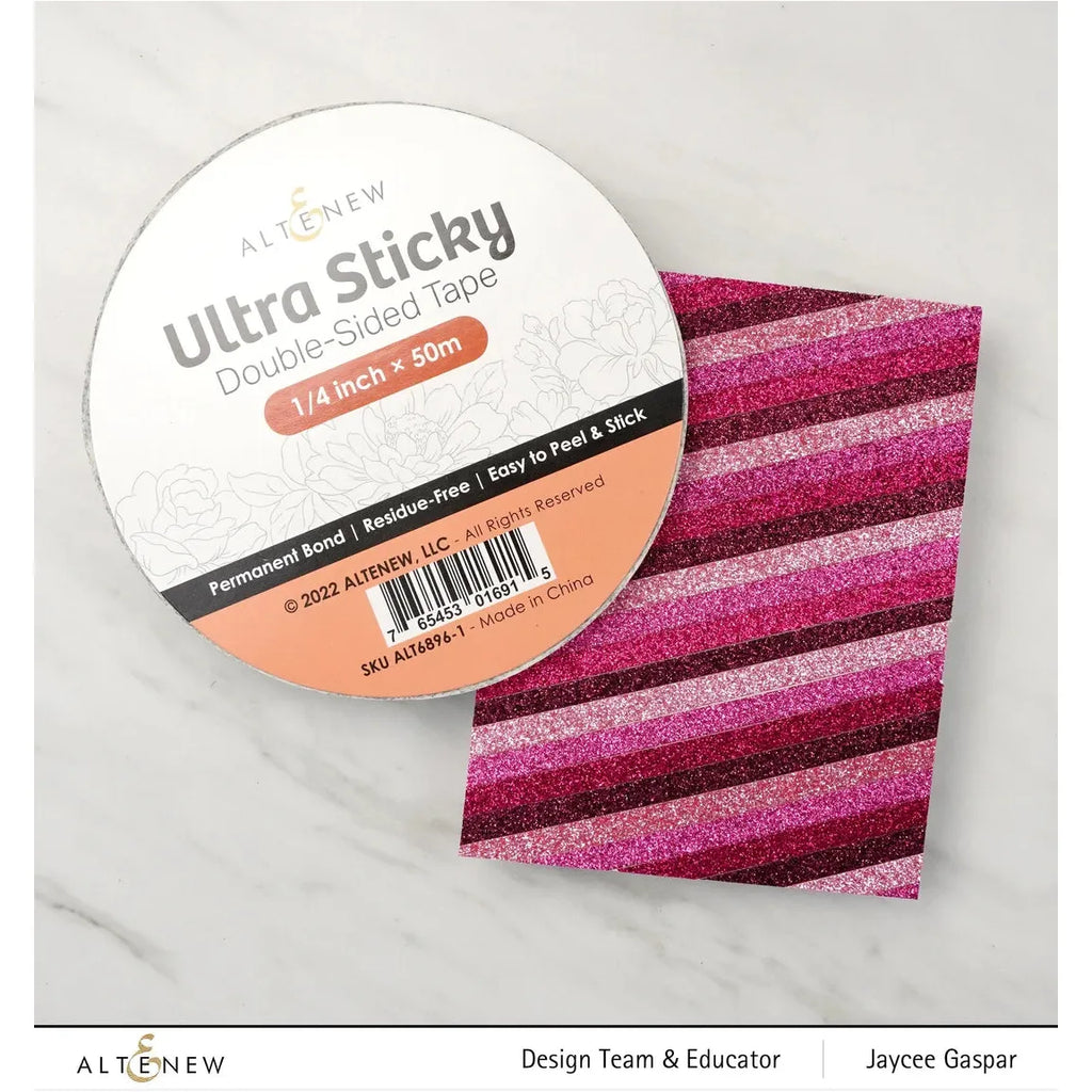Altenew Ultra Sticky Double Sided Tape 0.25 inch x 50m alt6896-1 stripes