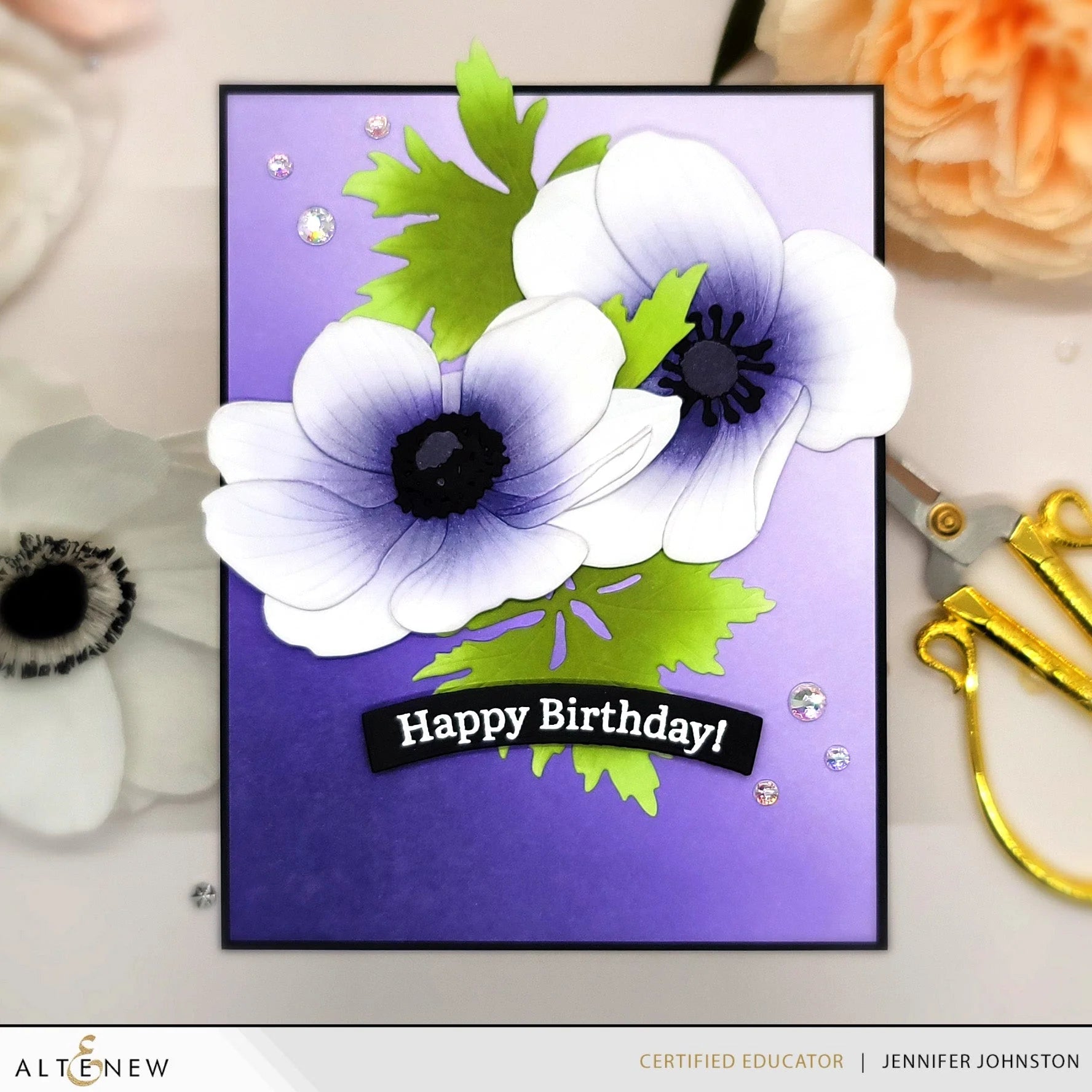 Altenew Ultraviolet Fresh Dye Ink alt8326 happy birthday