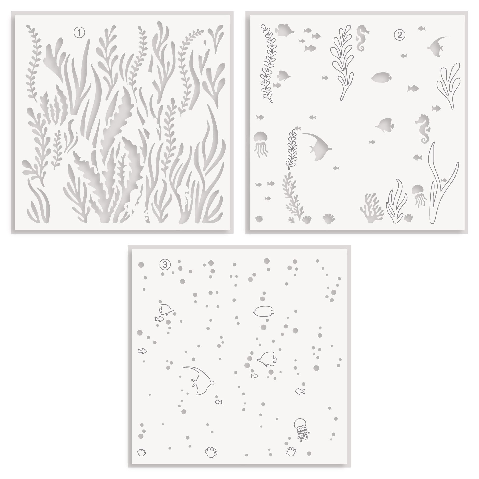 Altenew Undersea Jamboree Stencils alt11440 layers