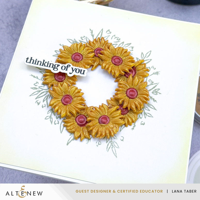 Altenew Velvet Wax Beads alt10521 wreath