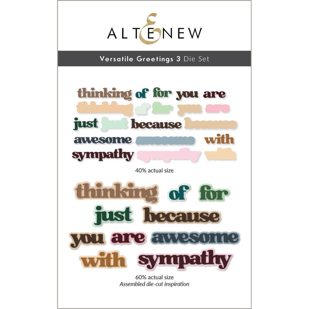 Altenew Versatile Greetings 3 Comfort Edition Die and Press Plate Set product image 1