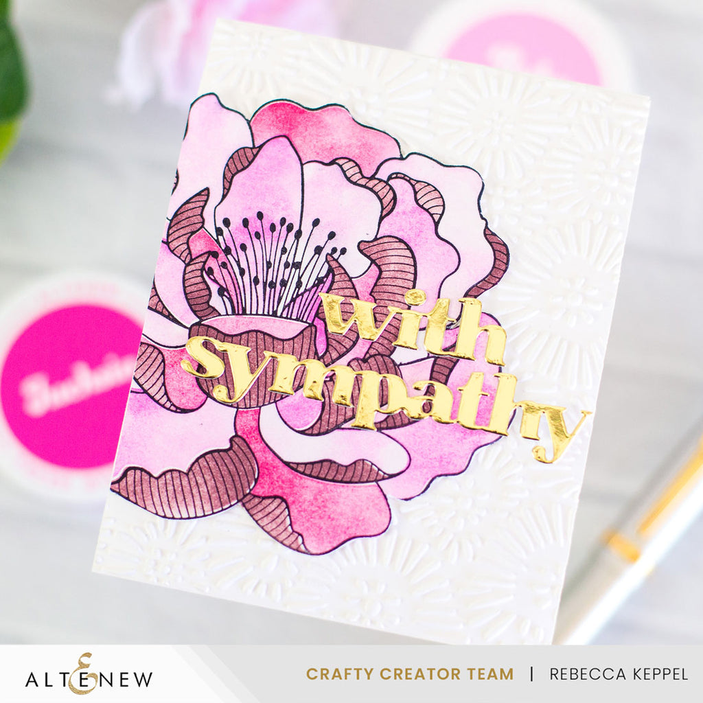 Altenew Versatile Greetings 3 Press Plates Comfort Edition alt10884 pinks