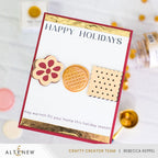Altenew Wafer Texture Wax Seal Stamp alt10932 happy holidays