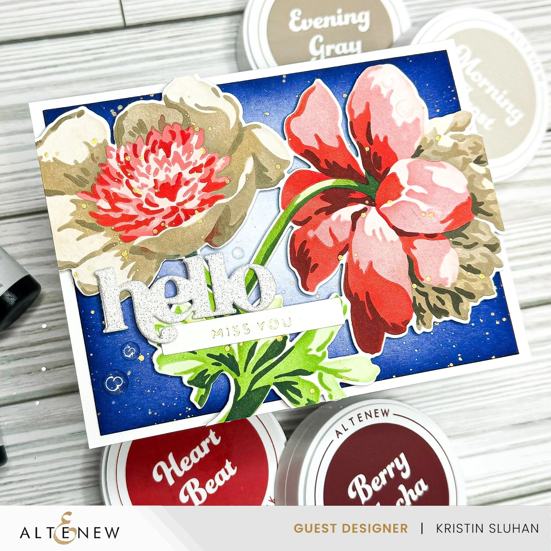 Altenew Warm Gray Fresh Dye Ink Pad Set miss you