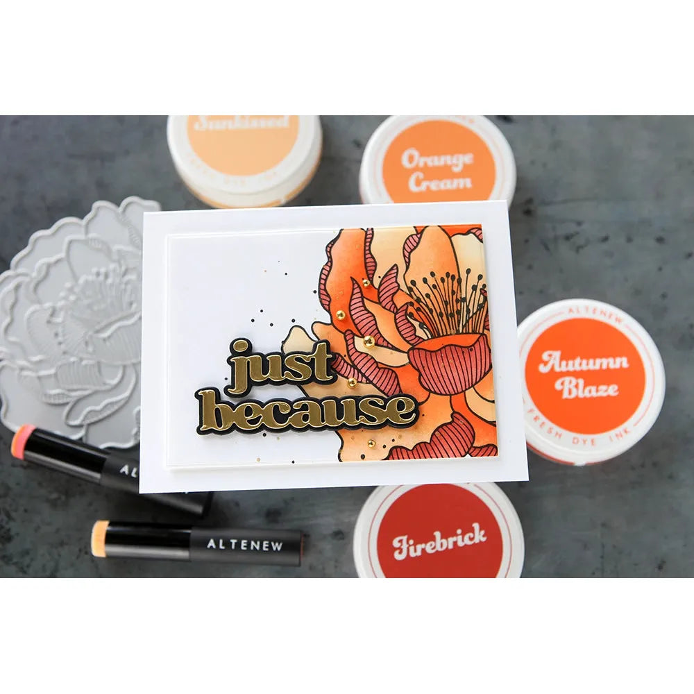 Altenew Warm and Cozy Fresh Dye Ink Pad Set just because | color-code:ALT01