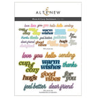 Altenew Warm and Cozy Sentiments Dies alt11011