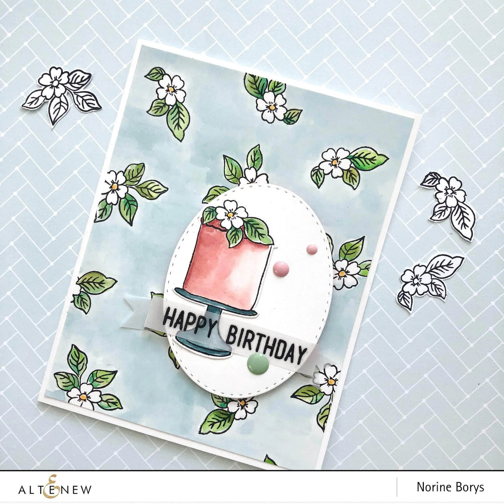Altenew Watercolor Clear Flat Palette Large alt2131 happy birthday
