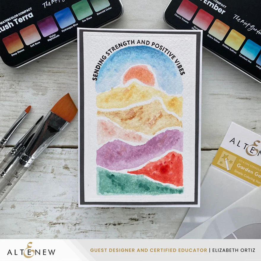 Altenew Watercolor Compacts Collection mountains