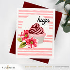 Altenew Watercolor Plaid Builder Stencils alt11017 cupcakes