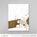 Altenew Weathered Bark 3D Embossing Folder alt11391 hello friend card