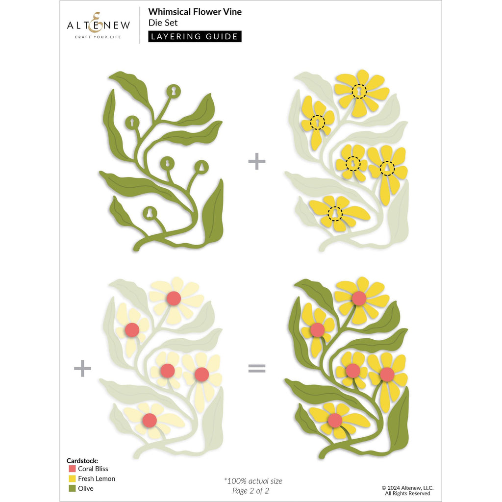 Altenew Whimsical Flower Vine Dies alt10309*