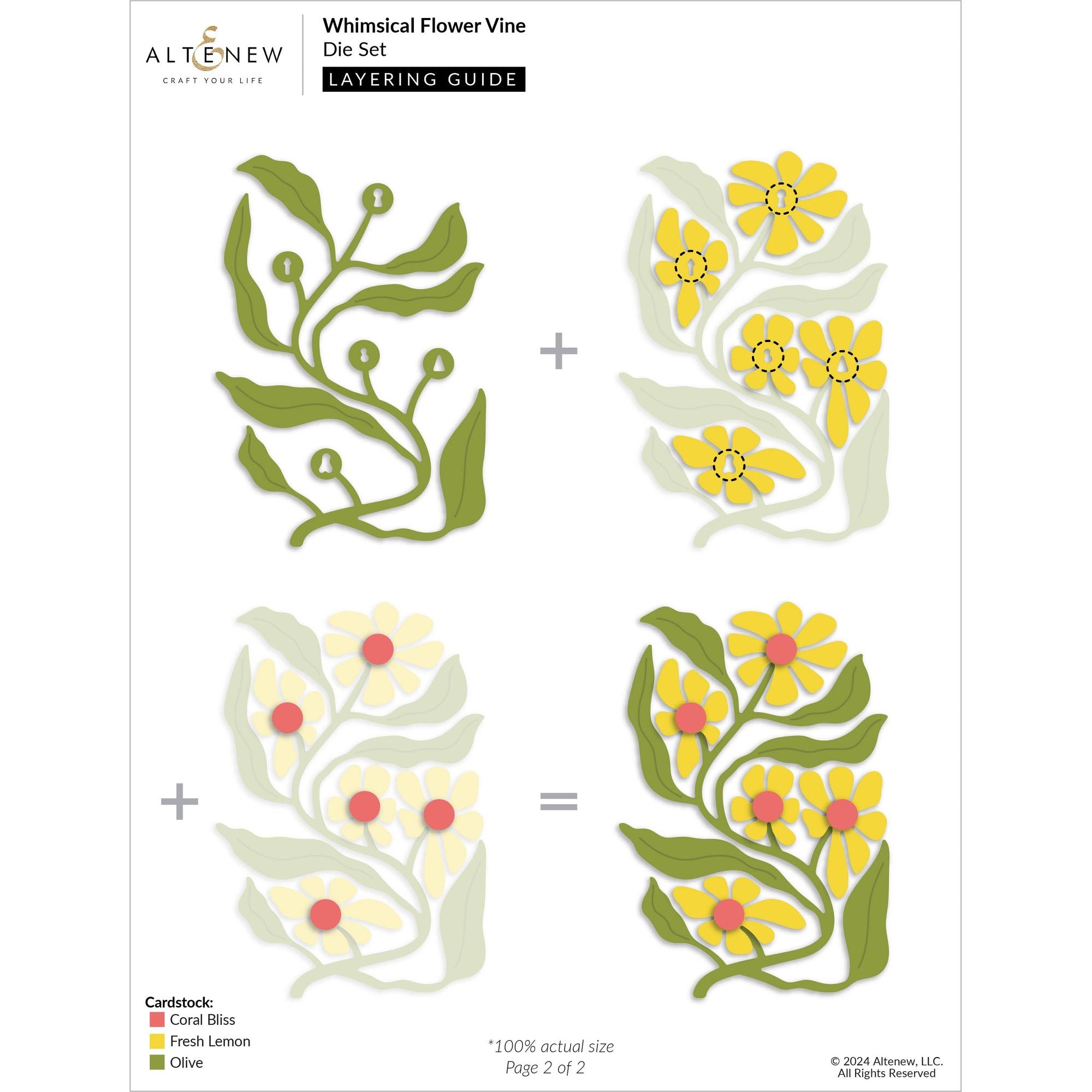 Altenew Whimsical Flower Vine Dies alt10309*