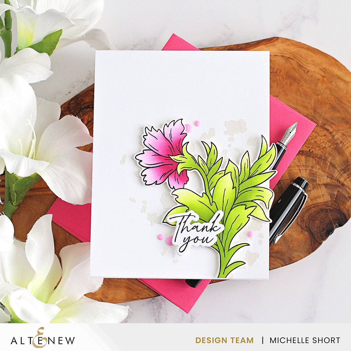 Altenew Whispering Woodland Fresh Dye Ink Mini Cubes alt8759 thank you
