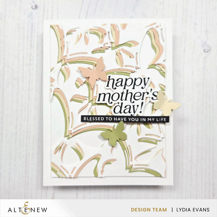 Altenew Wholehearted Sentiments Mother’s Day Edition Clear Stamp and Die Set happy mother's day