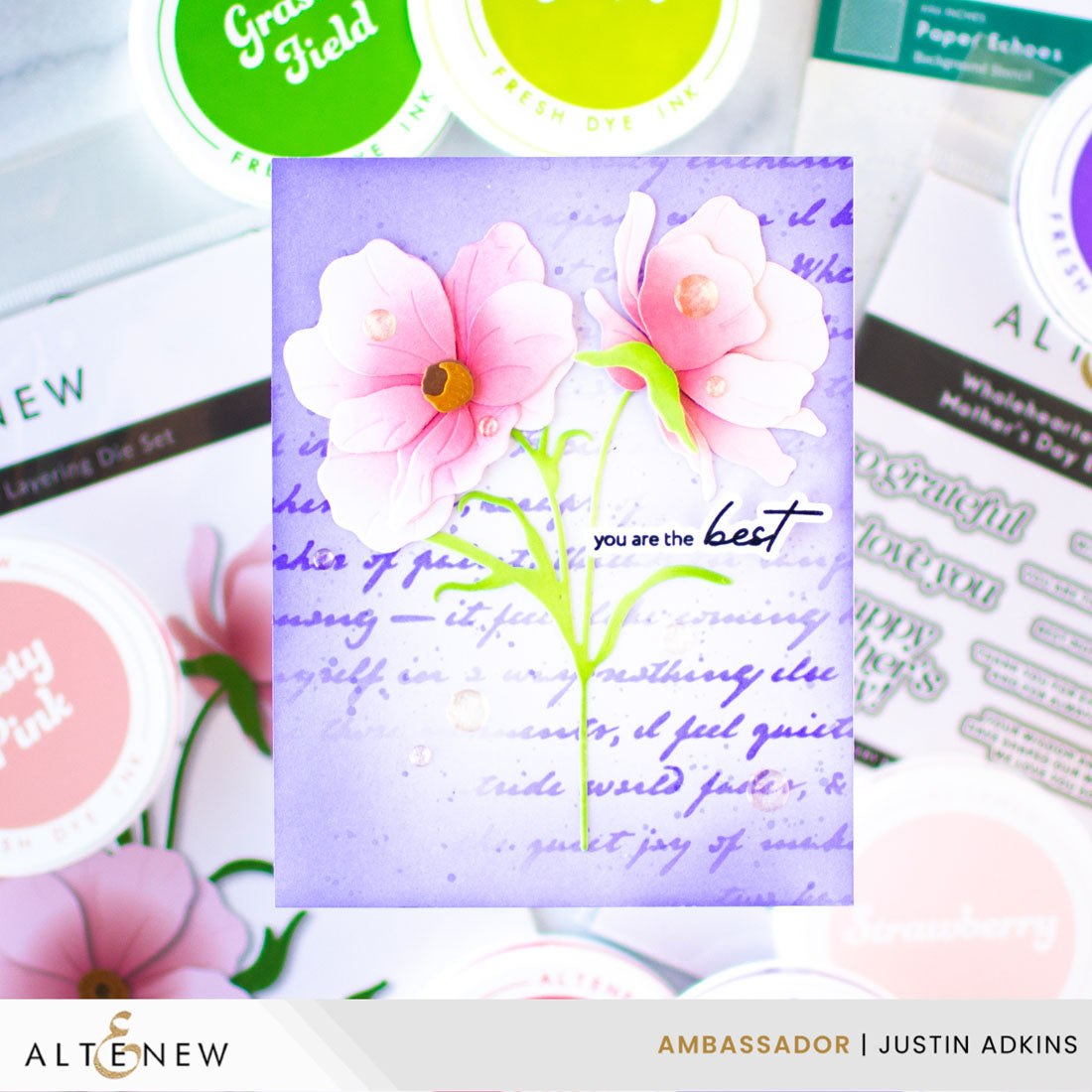 Altenew Wholehearted Sentiments Mother’s Day Edition Clear Stamps alt11392 you are the best