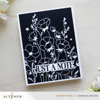 Altenew Wildflower Whispers Press Plate alt11228 black and white