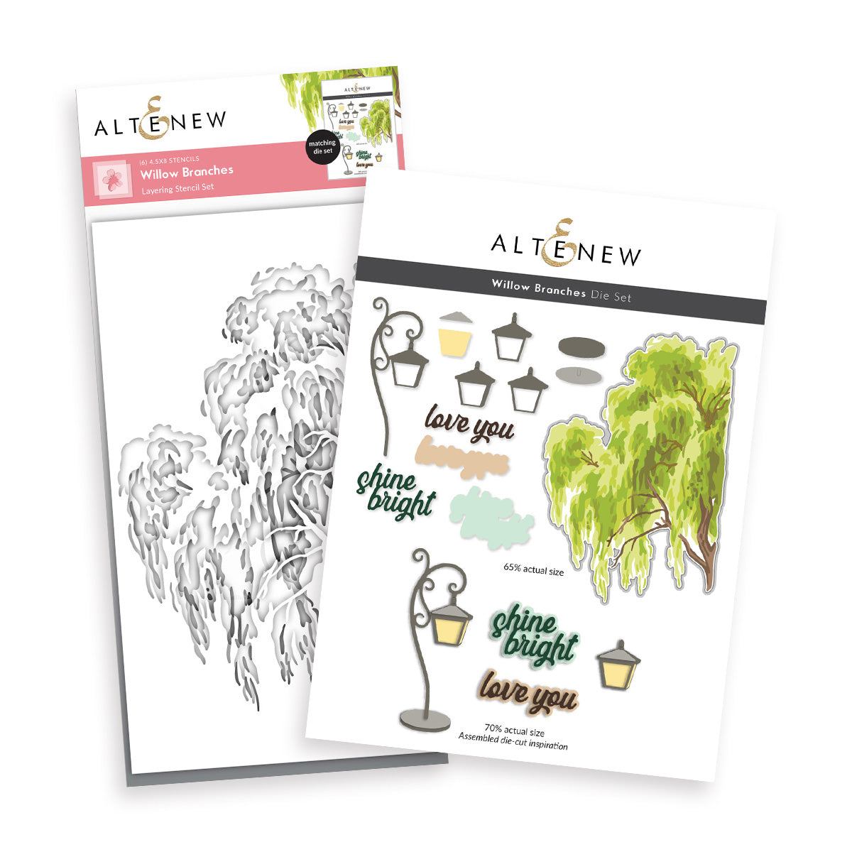 Altenew Willow Branches Layering Stencil and Die Set