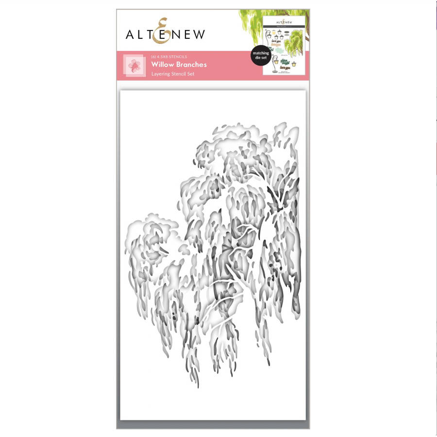 Altenew Willow Branches Layering Stencil and Die Set image 2