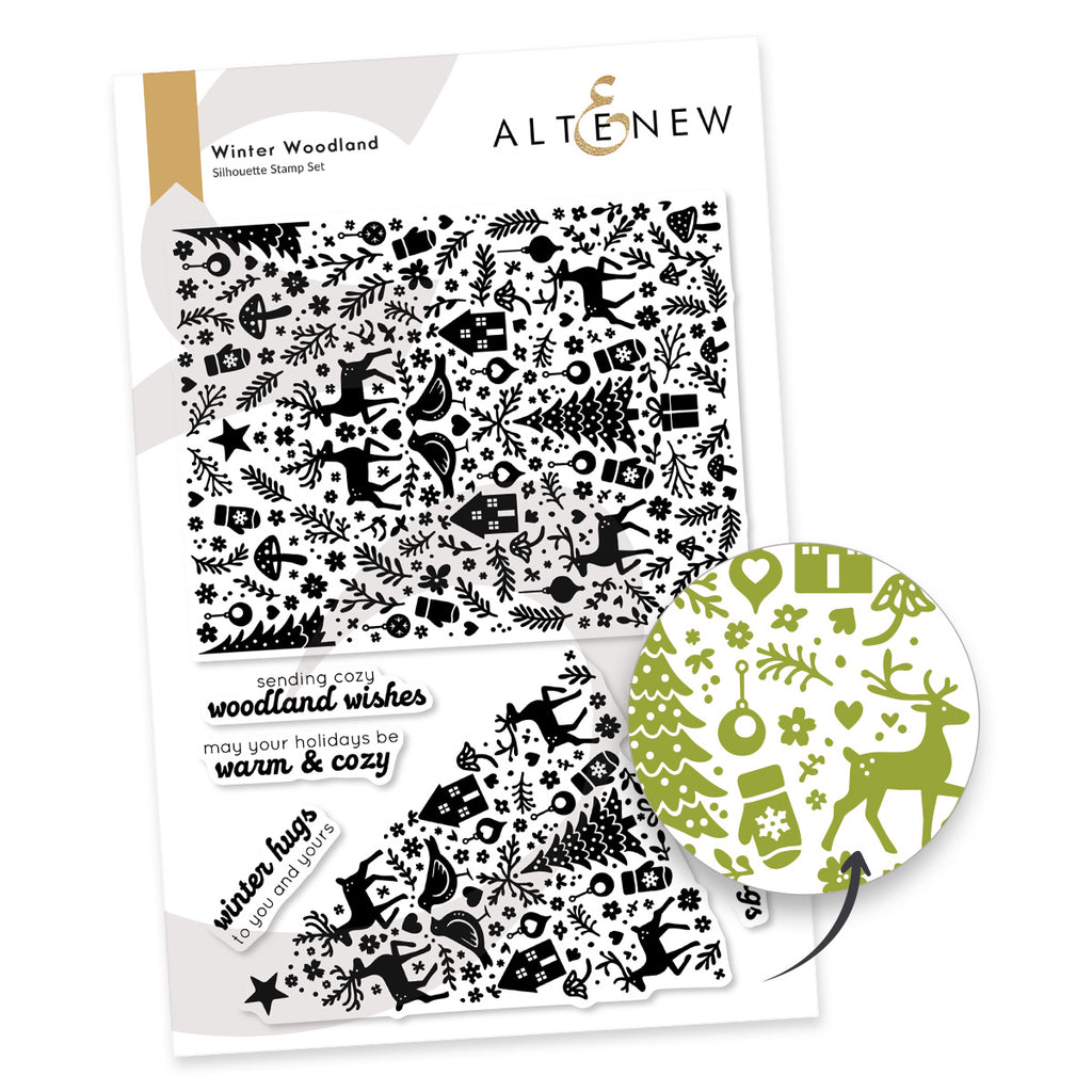 Altenew Winter Woodland Clear Stamp and Die Set product image 1