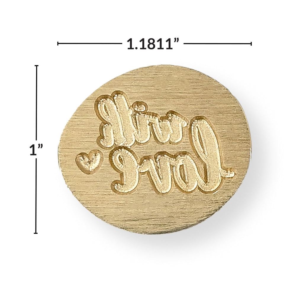 Altenew With Love Wax Seal Stamp alt10815 dimensions