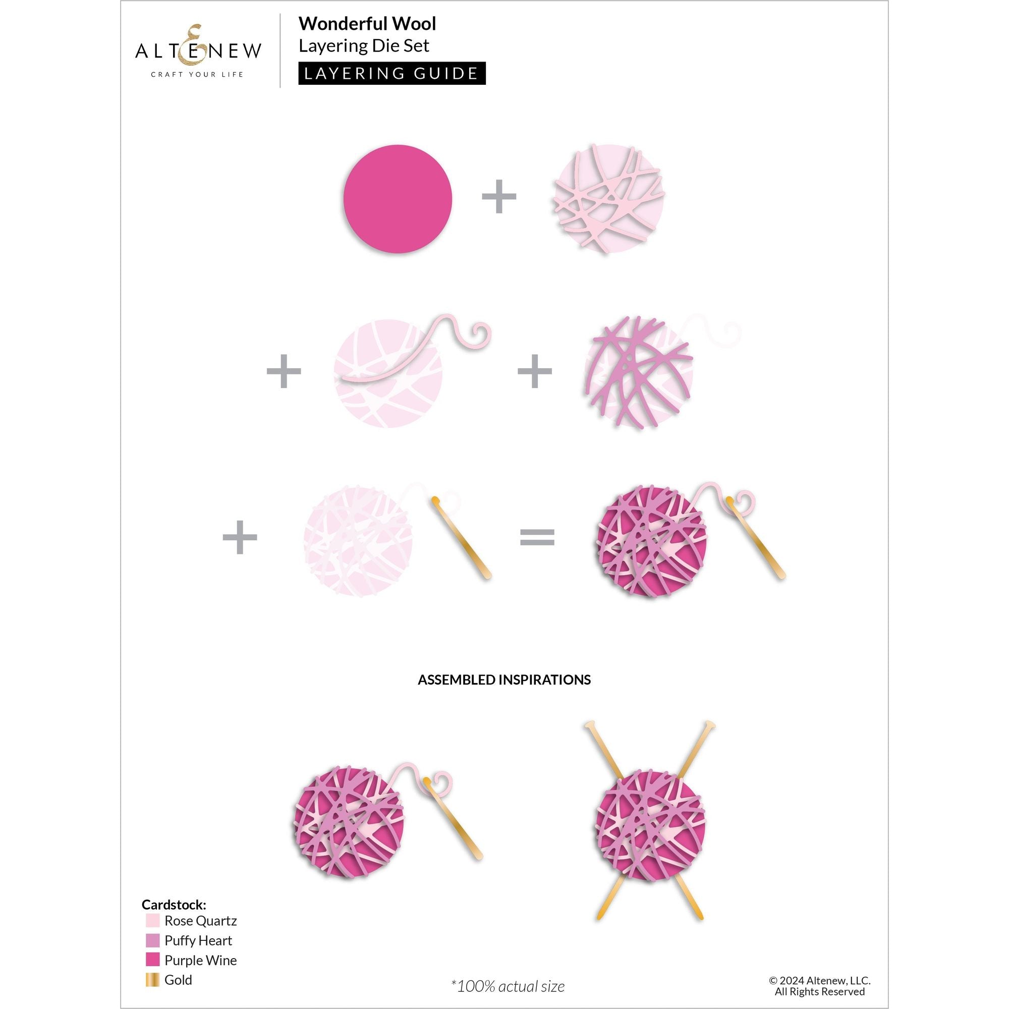 Altenew Wonderful Wool Layering Dies alt10481 layering guide