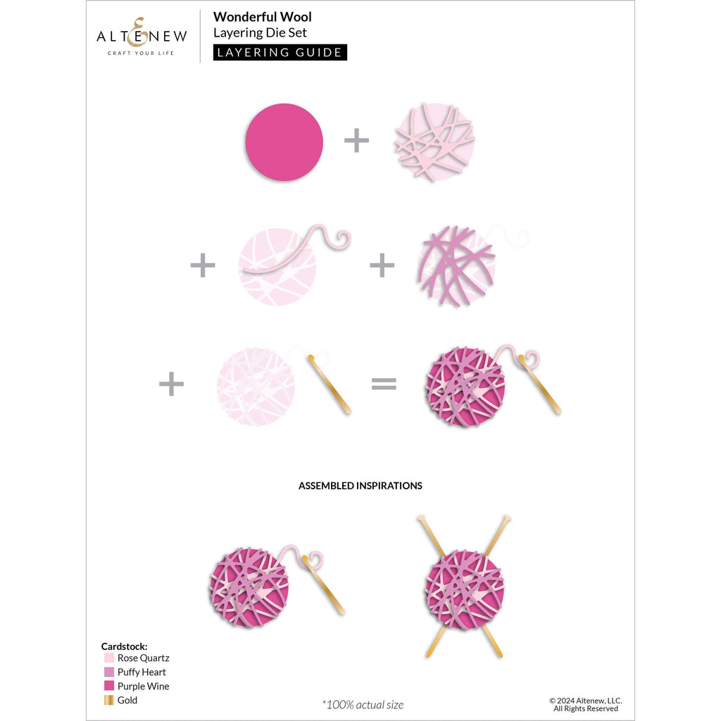 Altenew Wonderful Wool Layering Dies alt10481 layering guide