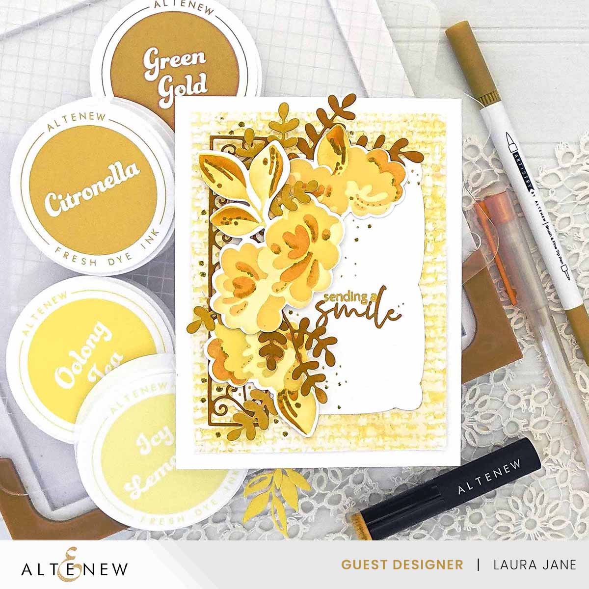 Altenew Wood Warbler Fresh Dye Ink Mini Cube Set alt8632 smile